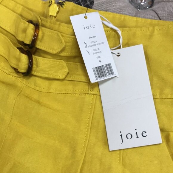 JOIE BRENTEN PLEATED SHORTS - Picture 4 of 7